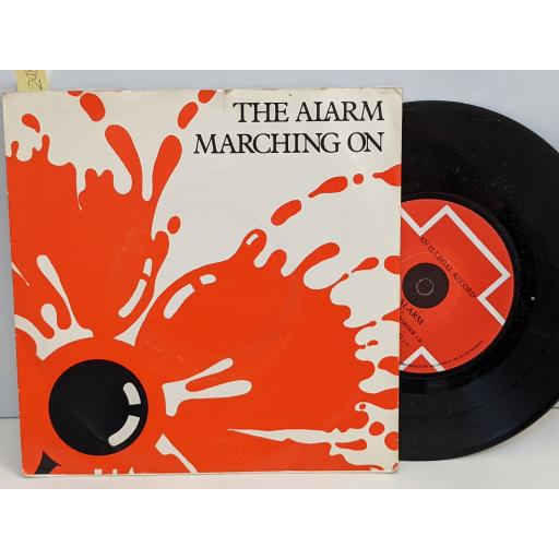 THE ALARM Marching on, Across the boarder, Lie of the land, 7" vinyl SINGLE. ILS0032