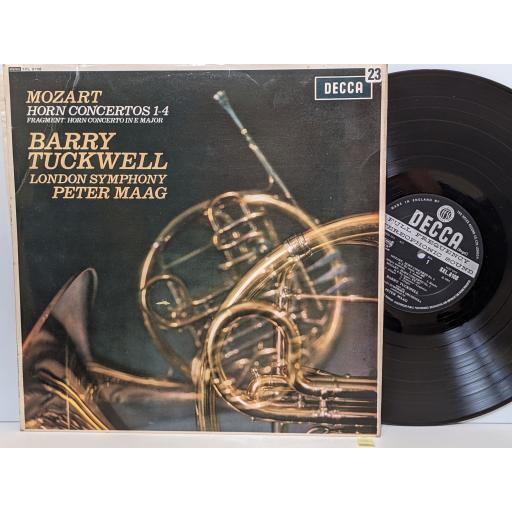 MOZART - BARRY TUCKWELL WITH THE LONDON SYMPHONY ORCHESTRA CONDUCTED BY PETER MAAG Horn concerto no.2, 12" vinyl LP. SXL6108