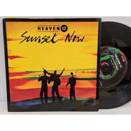 HEAVEN 17 Sunset now, Counterforce, 7" vinyl SINGLE. VS708