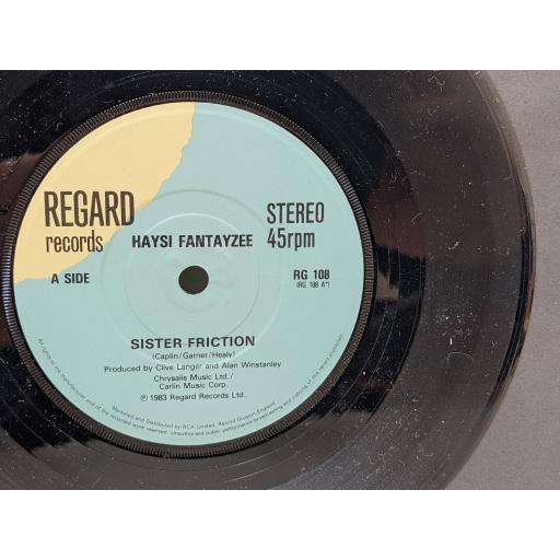 HAYSI FANTAYZEE Sister friction, Here comes the beast, 7" vinyl SINGLE. RG108