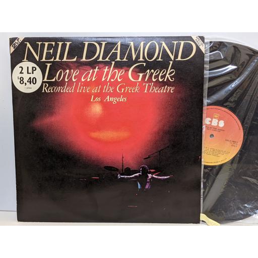 NEIL DIAMOND Love at the greek, 2x 12" vinyl LP. GOLD1950/1