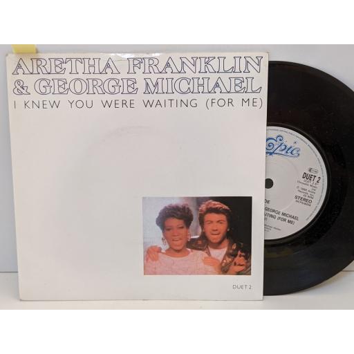ARETHA FRANKLIN AND GEORGE MICHAEL I knew you were waiting (for me), 7" vinyl SINGLE. DUET2