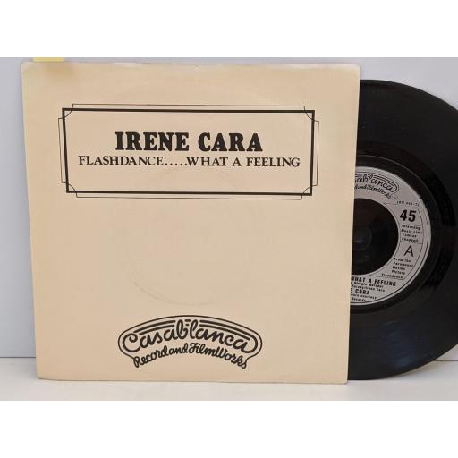 IRENE CARA Flashdance... what a feeling, Love theme from 'flashdance', 7" vinyl SINGLE. CAN1016