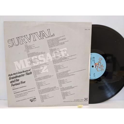 MELLE MEL AND DUKE BOOTEE Message ii (survival), 12" vinyl SINGLE. SHL119