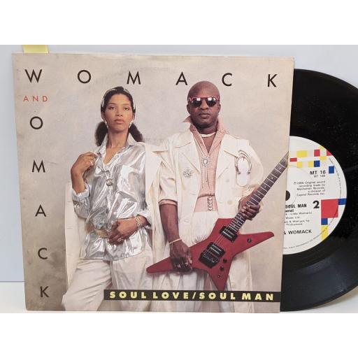WOMACK AND WOMACK Soul love/soul man, 7" vinyl SINGLE. MT16