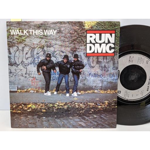RUN-D.M.C. Walk this way, Walk this way, 7" vinyl SINGLE. LON104