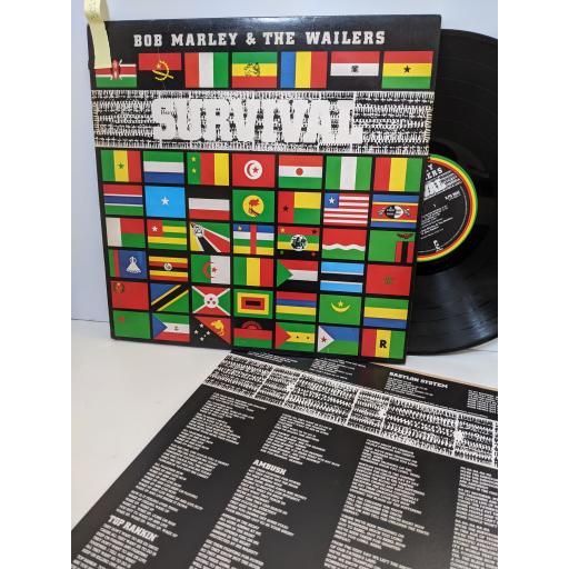 BOB MARLEY AND THE WAILERS Survival, 12" vinyl LP. ILPS9541