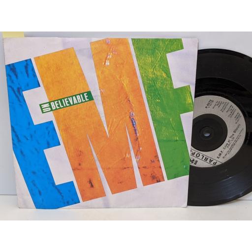 E.M.F. Unbelievable, E.m.f. (live at the bilson), 7" vinyl SINGLE. R6273