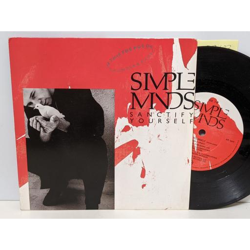 SIMPLE MINDS Sanctify yourself, 7" vinyl SINGLE. SM1