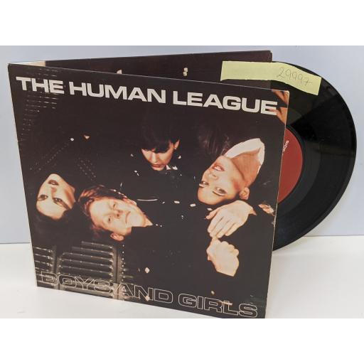 THE HUMAN LEAGUE Boys and girls, Tom baker, 7" vinyl SINGLE. VS395