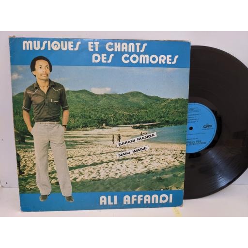 ALI AFFANDI Musiques et chants des comores, 12" vinyl LP. CMD102