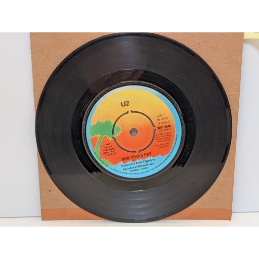 U2 New years day, Treasure (whatever happened to pete the chop), 7" vinyl SINGLE. WIP6848