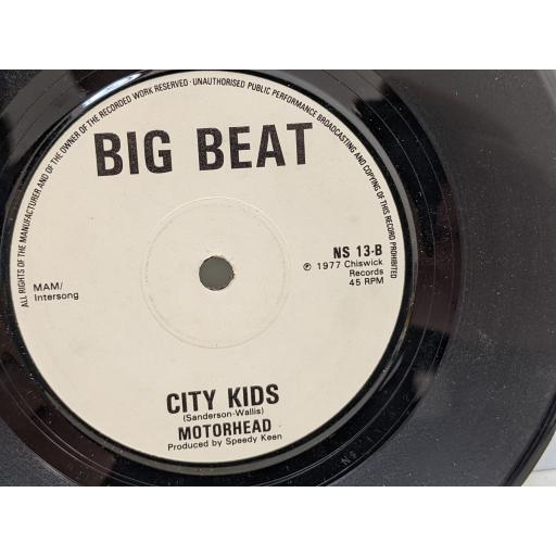 MOTORHEAD Motorhead, City kids, 7" vinyl SINGLE. NS13