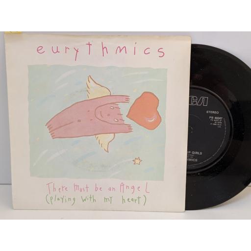 EURYTHMICS There must be an angel (playing with my heart), Grown up girls, 7" vinyl SINGLE. PB40247