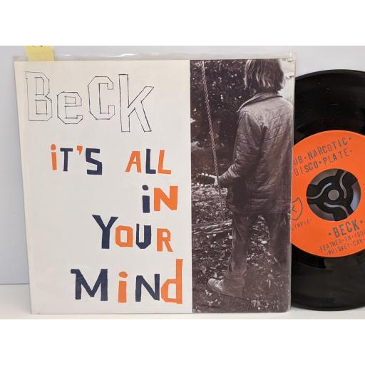 BECK Its all in your mind, Feather in your cap, Whiskey can can, 7" vinyl SINGLE. IPU45