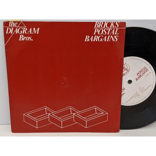 THE DIAGRAM BROS Bricks, Postal bargains, 7" vinyl SINGLE. ORG9