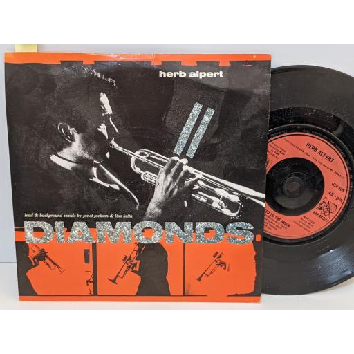 HERB ALPERT Diamonds, Rocked to the moon, 7" vinyl SINGLE. USA605
