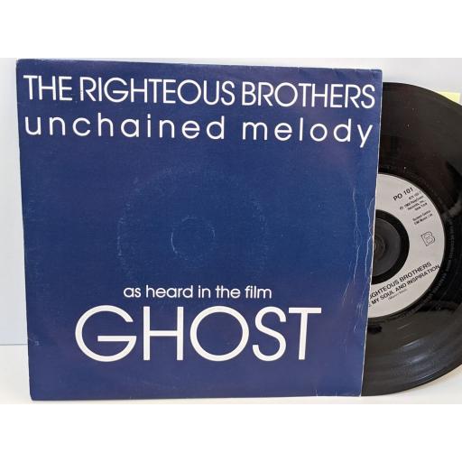 THE RIGHTEOUS BROTHERS Unchained melody, You're my soul and inspiration, 7" vinyl SINGLE. PO101