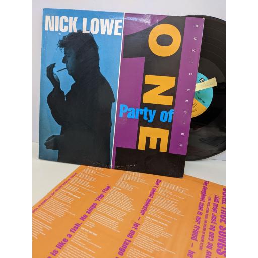 NICK LOWE Party of one, 12" vinyl LP. WX337