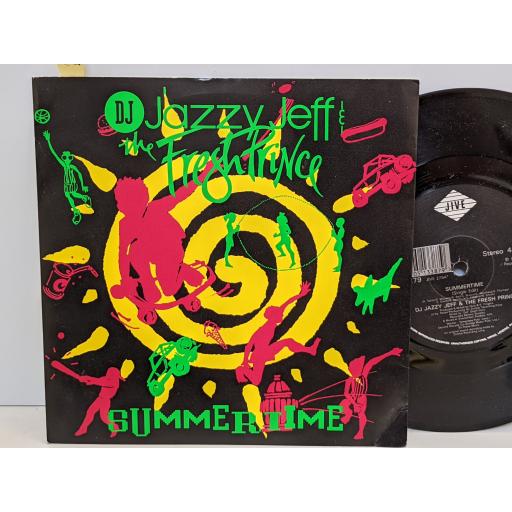 DJ JAZZY JEFF AND THE FRESH PRINCE Summertime, Girls ain't nothing but trouble, 7" vinyl SINGLE. JIVE279