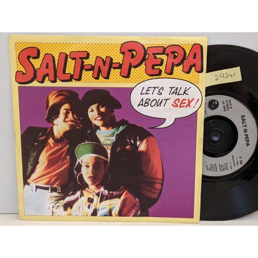 SALT-N-PEPA Let's talk about sex, 7" vinyl SINGLE. F162