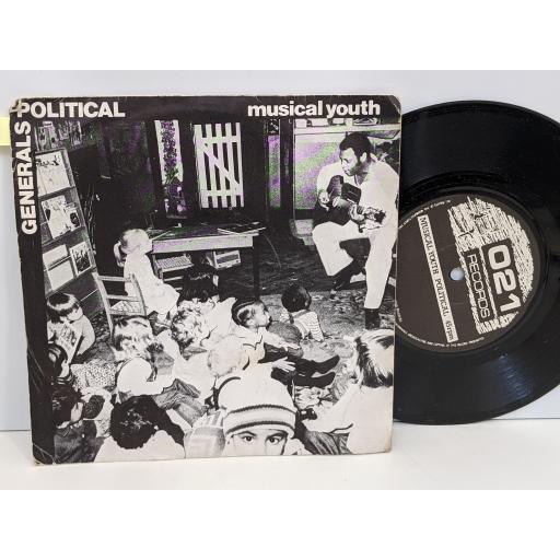 MUSICAL YOUTH Political, Generals, 7" vinyl SINGLE. OTO6