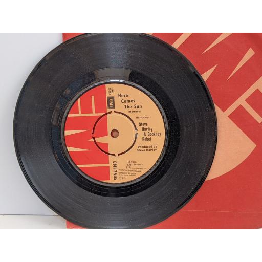 STEVE HARLEY AND COCKNEY REBEL Here comes the sun, Lay me down, 7" vinyl SINGLE. EMI2505