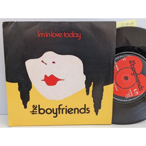 THE BOYFRIENDS I'm in love today, Saturday night, 7" vinyl SINGLE. UP36424