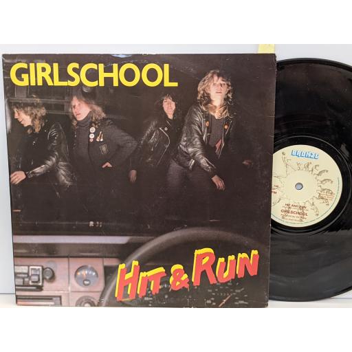 GIRLSCHOOL Hut and run, Tonight, Tush, 10" vinyl EP. BROX118