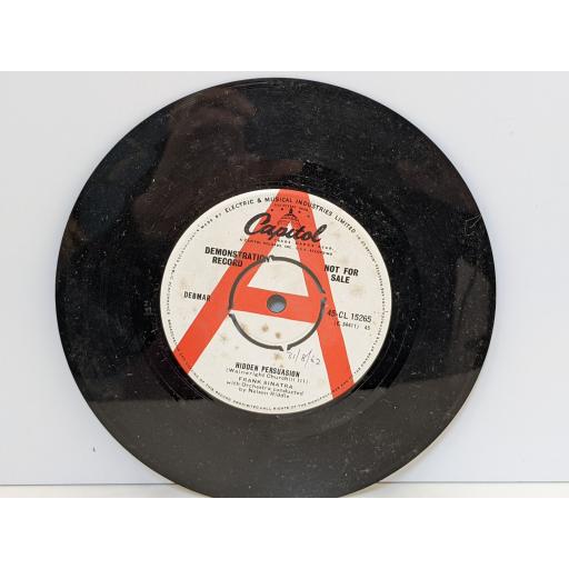 FRANK SINATRA Hidden persuasion, I love paris, 7" vinyl SINGLE. 45CL15265
