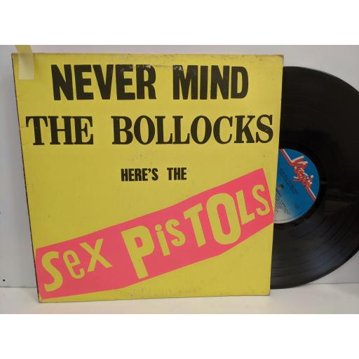 SEX PISTOLS Never mind the bollocks here's the sex pistols, 12" vinyl LP. V2086