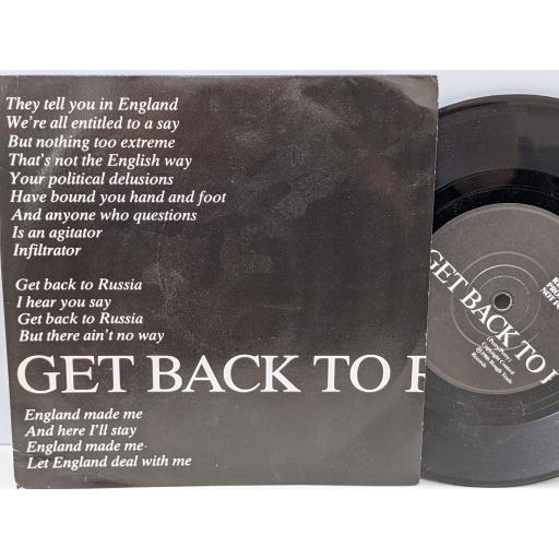 EASTERHOUSE Get back to russia, 7" vinyl SINGLE. RDJ94