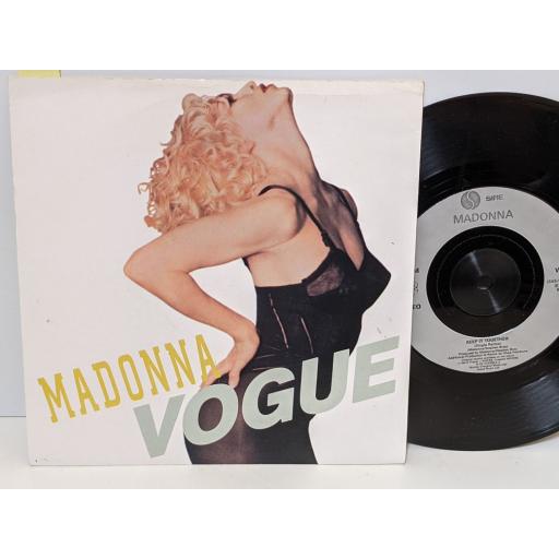MADONNA Vogue, Keep it together, 7" vinyl SINGLE. W9851