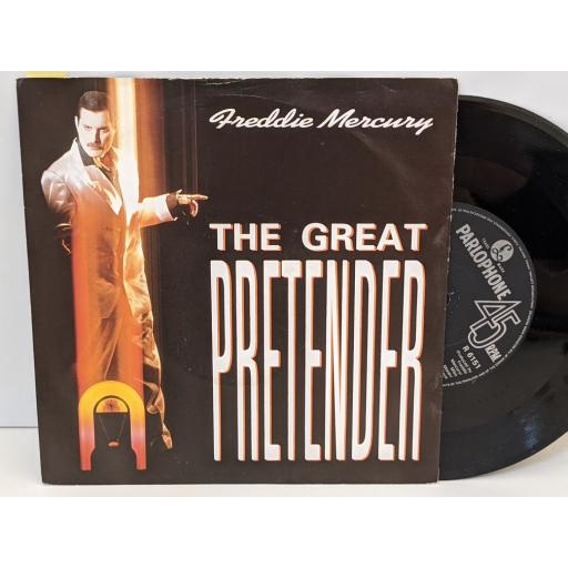 FREDDIE MERCURY The great pretender, Exercises in free love, 7" vinyl SINGLE. R6151