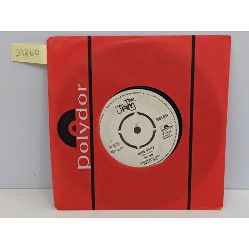 THE JAM David watts, "A" bomb in wardour street, 7" vinyl SINGLE. 2059054