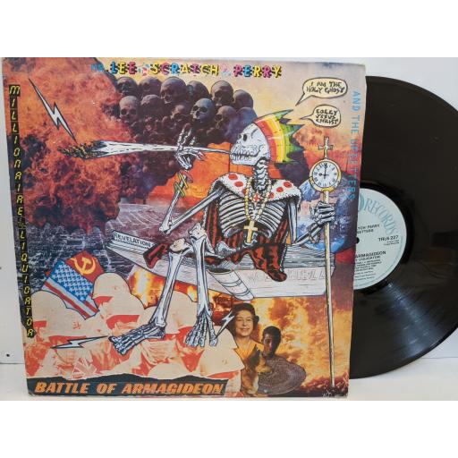 MR LEE 'SCRATCH' PERRY AND THE UPSETTERS Battle of armagideon (millionare liquidator), 12" vinyl LP. TRLS227