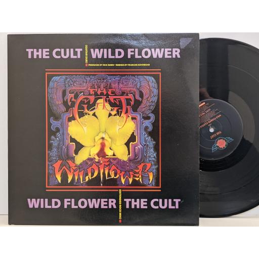 THE CULT Wild flower extended rock mix 12" single. BEG195TR