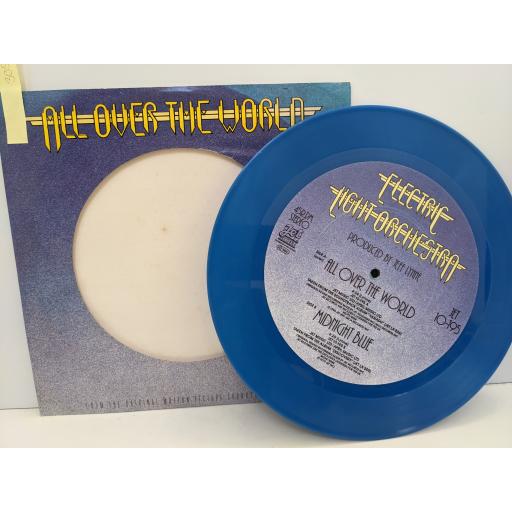 ELECTRIC LIGHT ORCHESTRA All over the world, Midnight blue, 10" vinyl SINGLE. JET10195