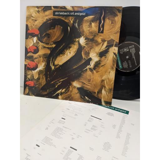 SHRIEKBACK Oil and gold 12" vinyl LP. ARISTA207206