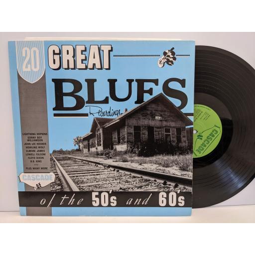 20 GREAT BLUES RECORDINGS OF THE 50'S AND 60'S Lightning Hopkins Elmore James Howling Wolf 12" vinyl LP. DROP1005