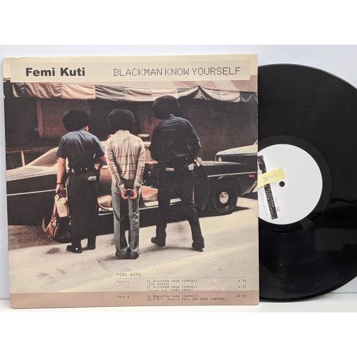 FEMI KUTI Blackman know yourself x3, 12" vinyl SINGLE. LC00126