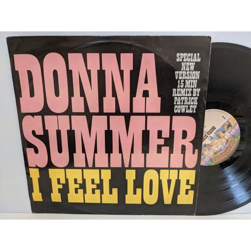 DONNA SUMMER I feel love (mega mix), 12" vinyl SINGLE. FEEL12