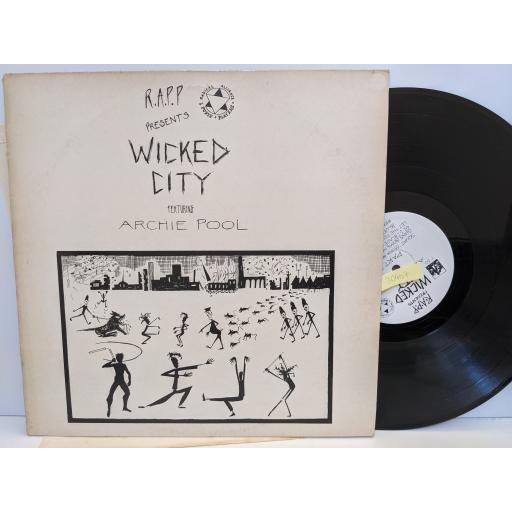 R.A.P.P. Wicked city, 12" vinyl LP. Y30