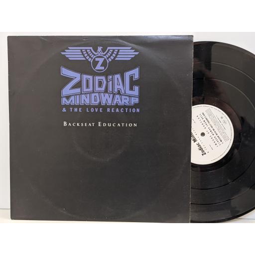 ZODIAC MINDWARP & THE LOVE REACTION Backseat education 12" vinyl 45 RPM. ZOD212