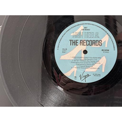 THE RECORDS High heels 12" vinyl 45 RPM. VDJ29