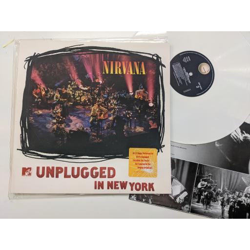 NIRVANA unplugged in New York, GEF 24727, 12" WHITE VINYL