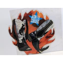 JASON & THE SCORCHERS Shop it around 7" cut-out picture disc single. EAP200