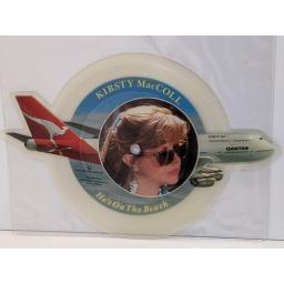 KIRSTY MACCOLL He's on the beach 7" cut-out picture disc single. DBUY225
