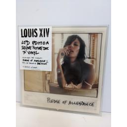 LOUIS XIV Pledge of allegiance 7" cut-out picture disc single. ATO228