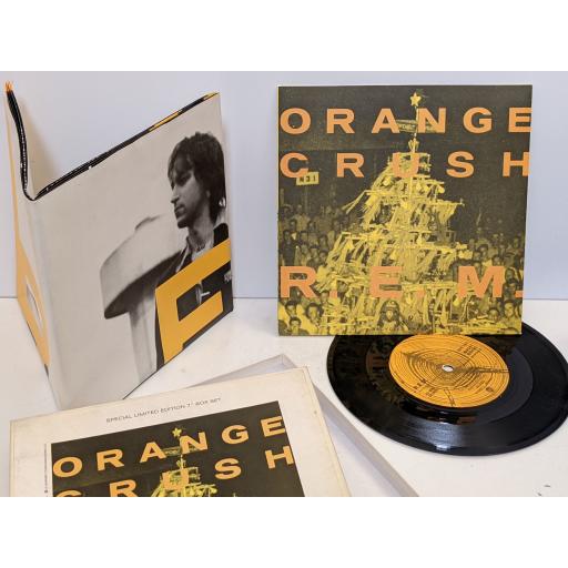 R.E.M. Orange crush limited edition 7" single boxset. W2960